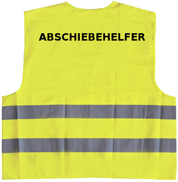 Abschiebehelfer Warnwesten