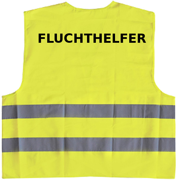 Fluchthelfer Warnwesten