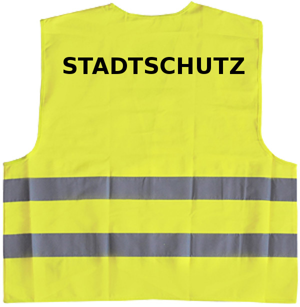 Stadtschutz Warnwesten