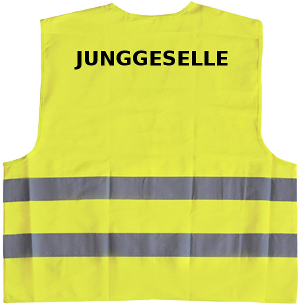 Junggeselle Warnwesten